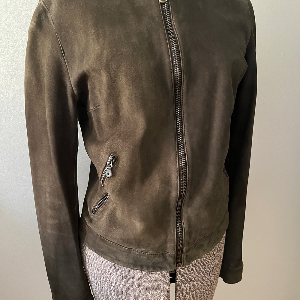 Dolce & Gabbana Dark Brown Leather Jacket size S